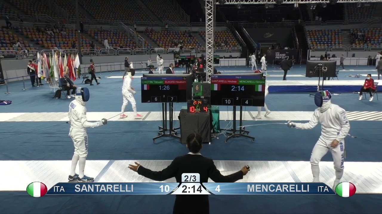 2022 113 T64 16 M E Individual Cairo EGY GP 6 MENCARELLI ITA vs SANTARELLI ITA