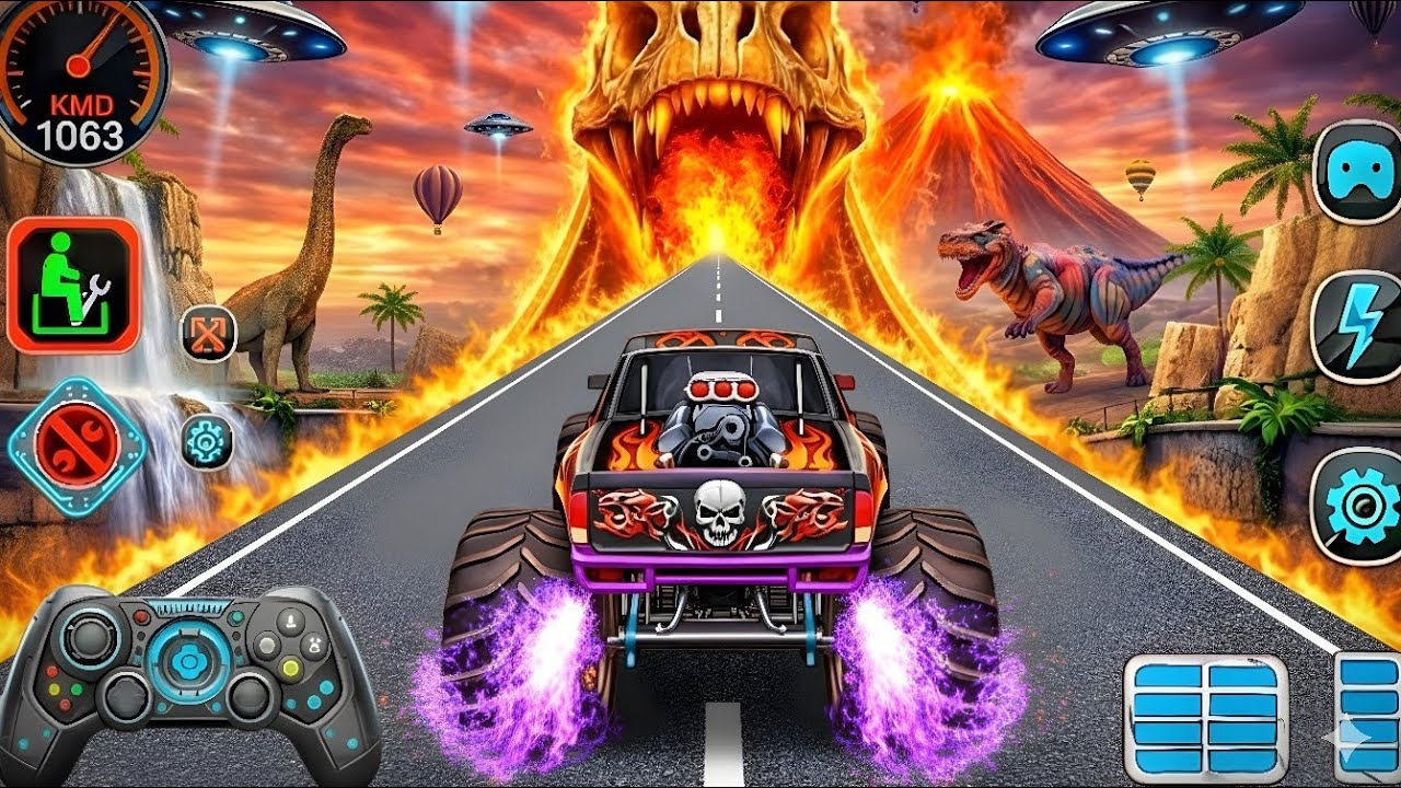 Mega Ramp Challenge! 🤯 Super Crazy GT Monster Truck Racing Stunts | Android Gameplay