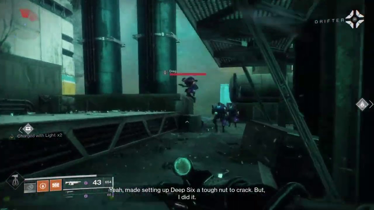 Destiny 2: Eris laughs a little at Drifter's joke