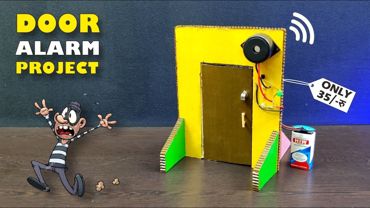Door Alarm Project|| Best Science Working Project|| Automatic Door without Arduino Uno || Science 
