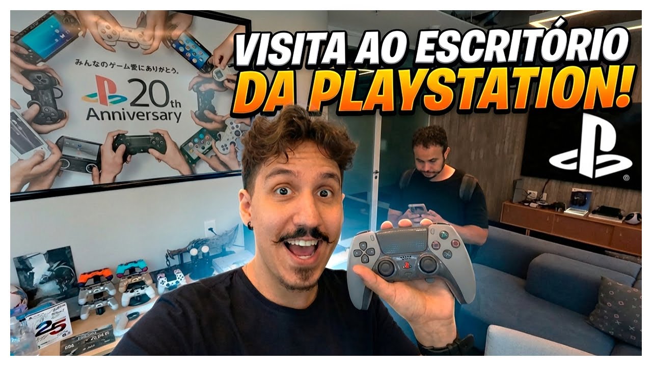 🔥Conheci o escrit&oacute;rio OFICIAL da Playstation! 😱