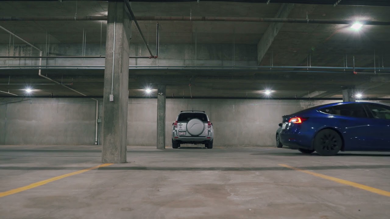 Tesla reverse noise underground parking