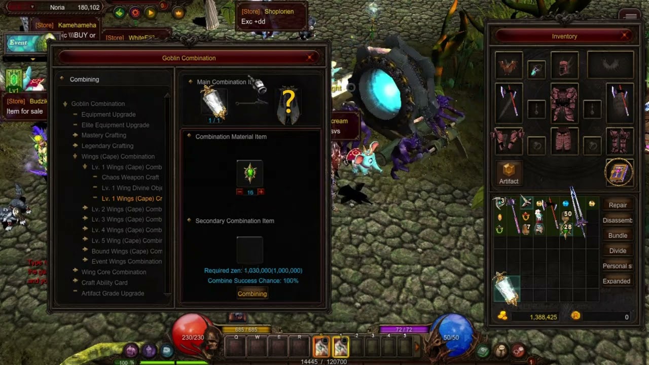 Level 1 Wing Crafting
