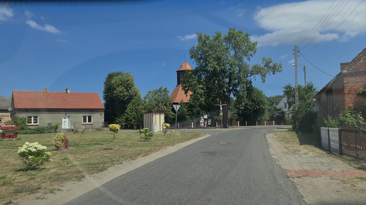 🇵🇱 Trzebule 2022, Polska. Drive Przejazd Kukadło, Kosierz, Lubiatów, Trzebule. Lubuskie. [4K]