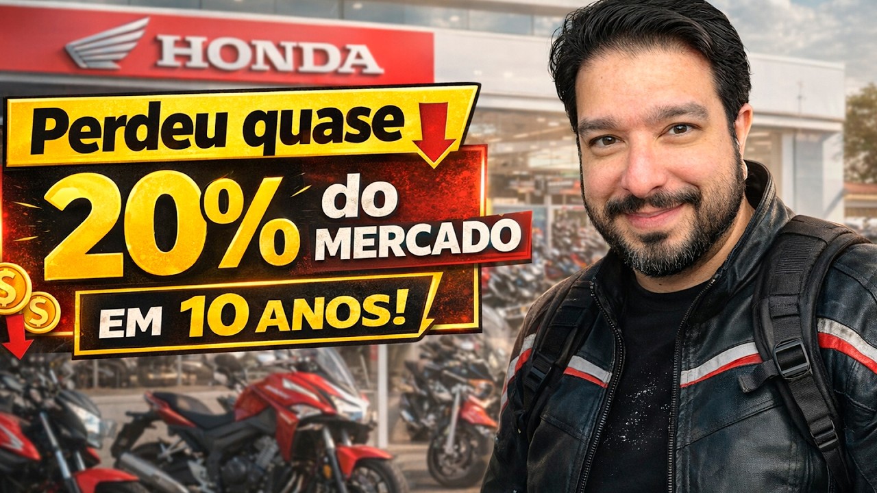 HONDA perdeu quase 20% do mercado em 10 anos
