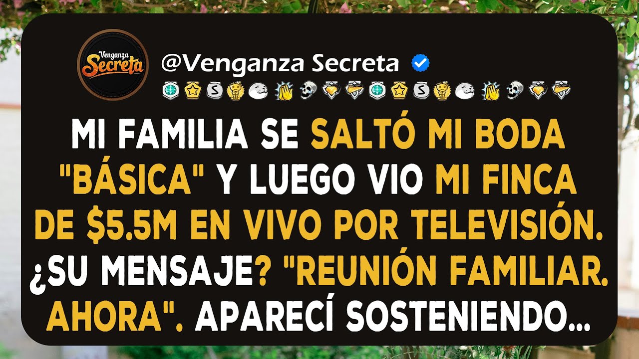 Mis padres se negaron a asistir a mi boda. Pero cuando mi finca de $5.5M apareció en televisión...