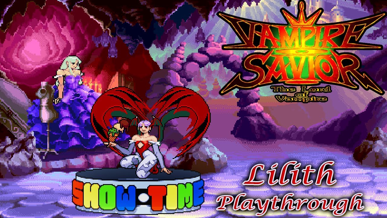 Vampire Savior - Lilith Playthrough (Hardest Difficulty)