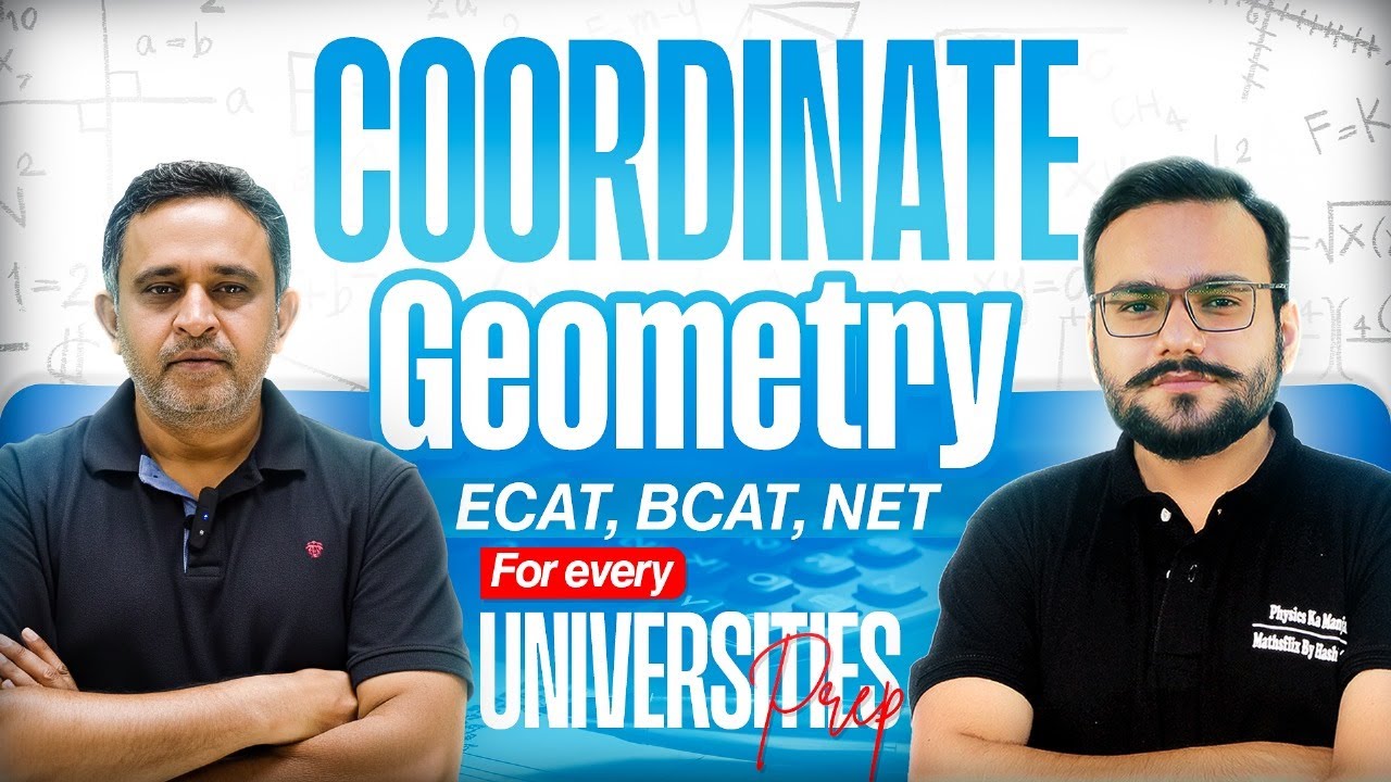 Coordinate Geometry Class | Analytical Geometry | Coordinate Geometry Tricks | NET ECAT Demo Class