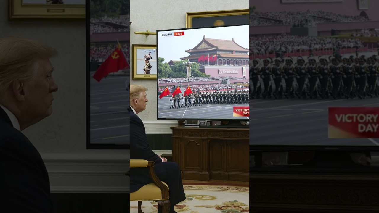 Trump Reacts to China&rsquo;s V-Day Military Parade 🇨🇳🚀🇺🇸 😱