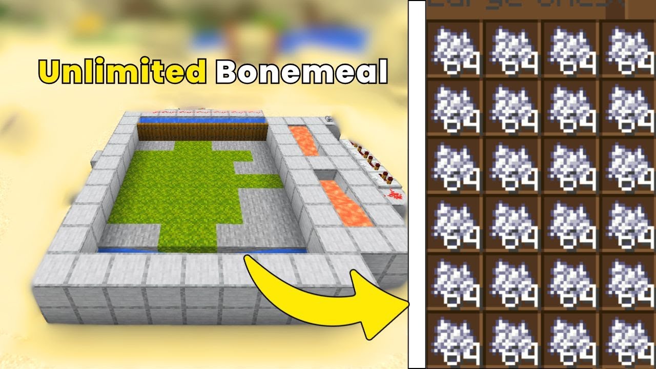 Easy Minecraft 1.21.9 BONEMEAL Farm Tutorial!!! (Fully AFK)