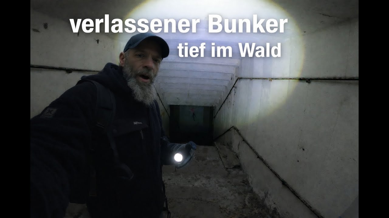 Verlassenen Bunker tief im Wald gefunden