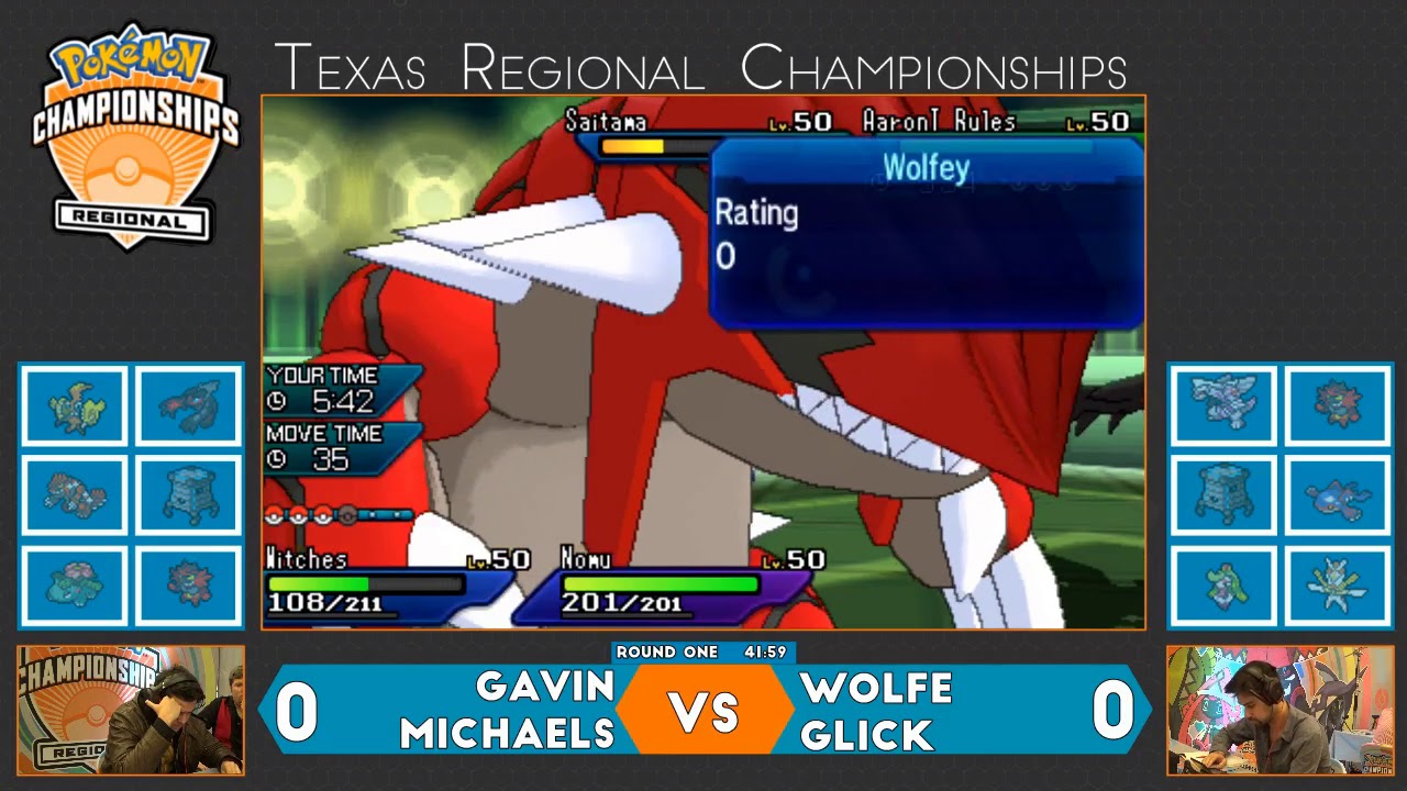 Wolfe Glick vs. Gavin Michaels | #PlayPokemon 2019 Dallas Regional Championships Round 1