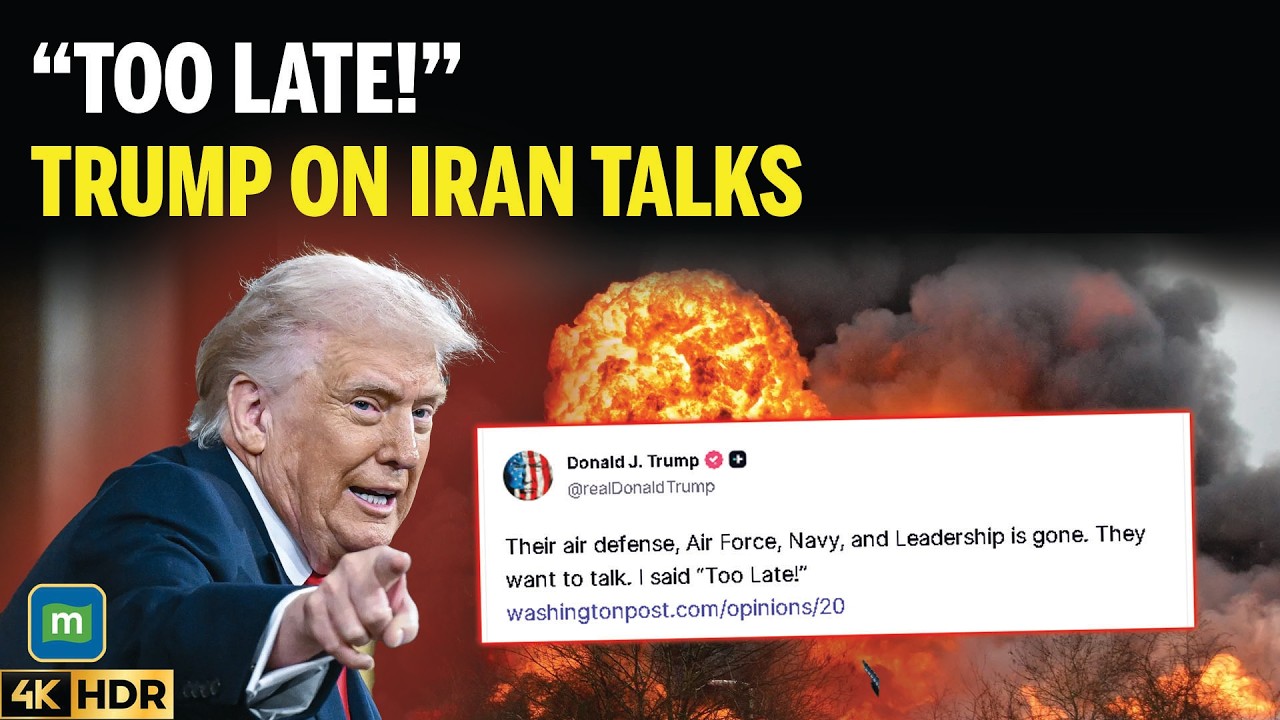 “Too Late” for Talks: Trump Says Iran Military, Leadership Gone