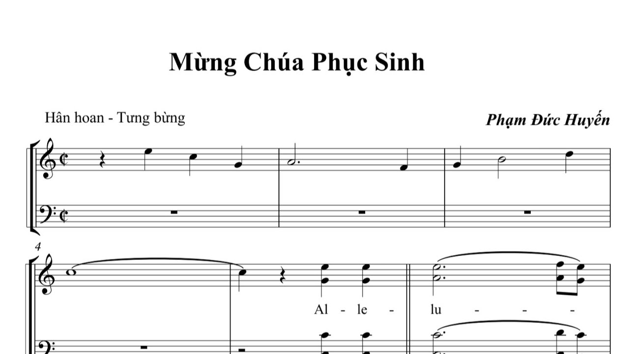 MỪNG CHÚA PHỤC SINH - PHẠM ĐỨC HUYẾN - Trình bày Cđ Sao Mai Gx. Gia Yên - ( PS )