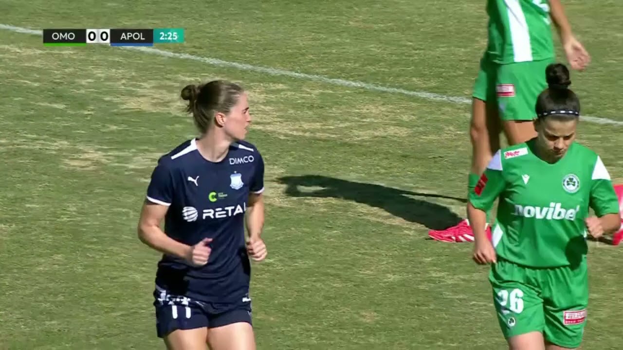 Cyprus Women's Championship 2025-26 | Omonoia (1) vs (6) Apollon Ladies [FIRST HALF] (18 Oct 25)