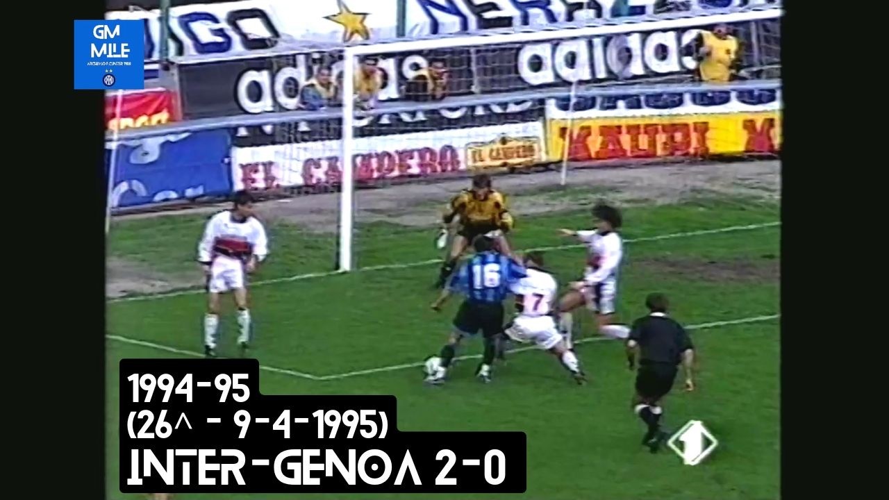 1994-95 (26^ - 09-04-1995) INTER-Genoa 2-0 [M.Delvecchio,Sosa] Servizio Pressing Italia1