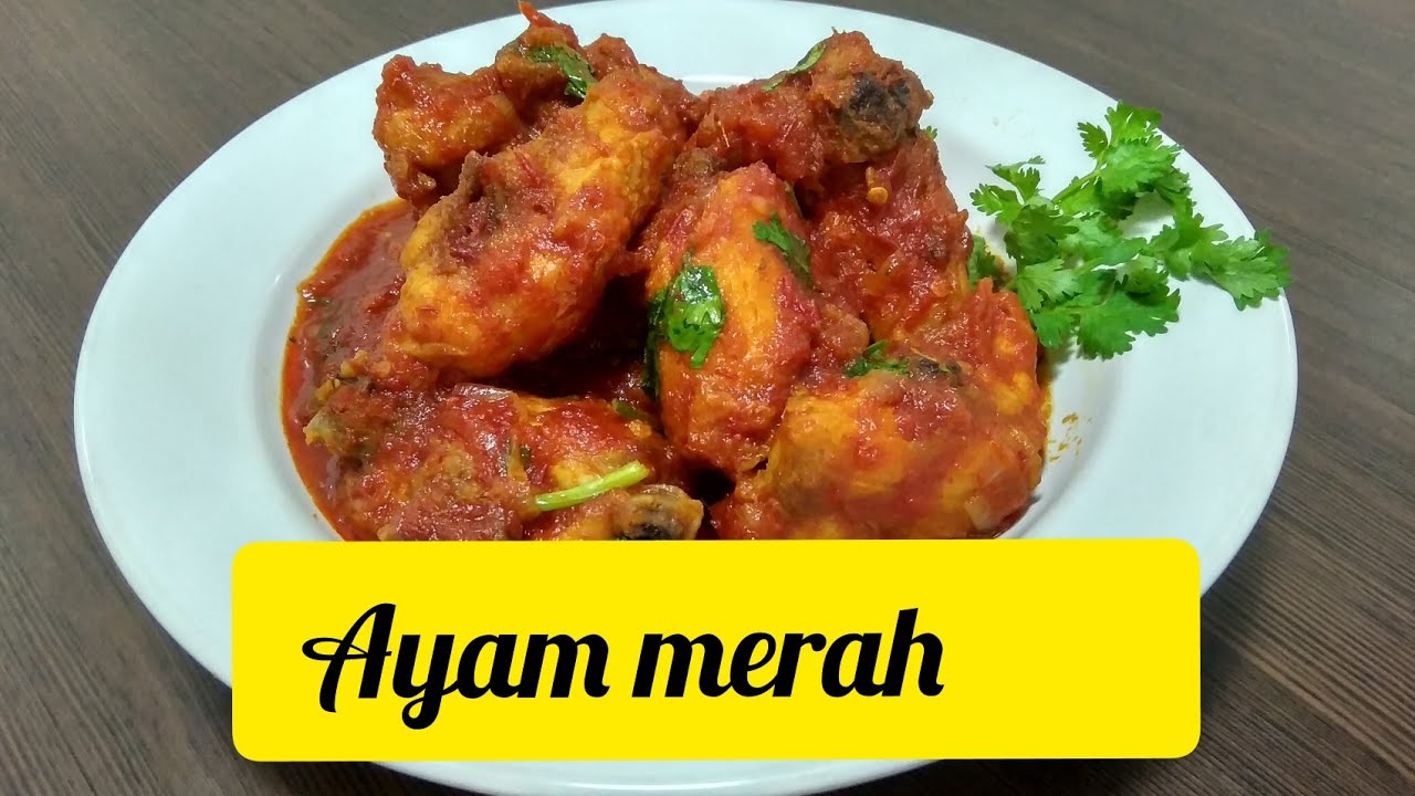 Singapore Ayam Masak Merah / Malay  Spicy Tomato Chicken Recipe