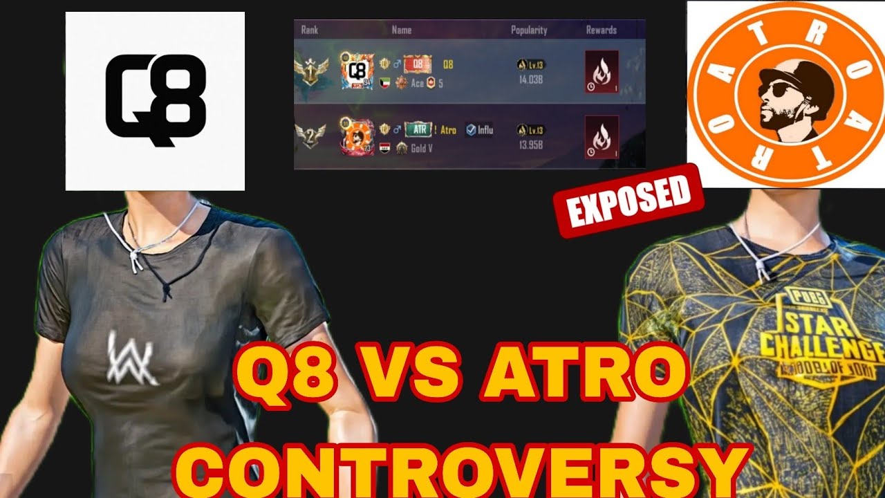Q8 VS ATRO CONTROVERSY ! Q8 VS ATRO POPULARITY BATTLE WHO IS TOP 1