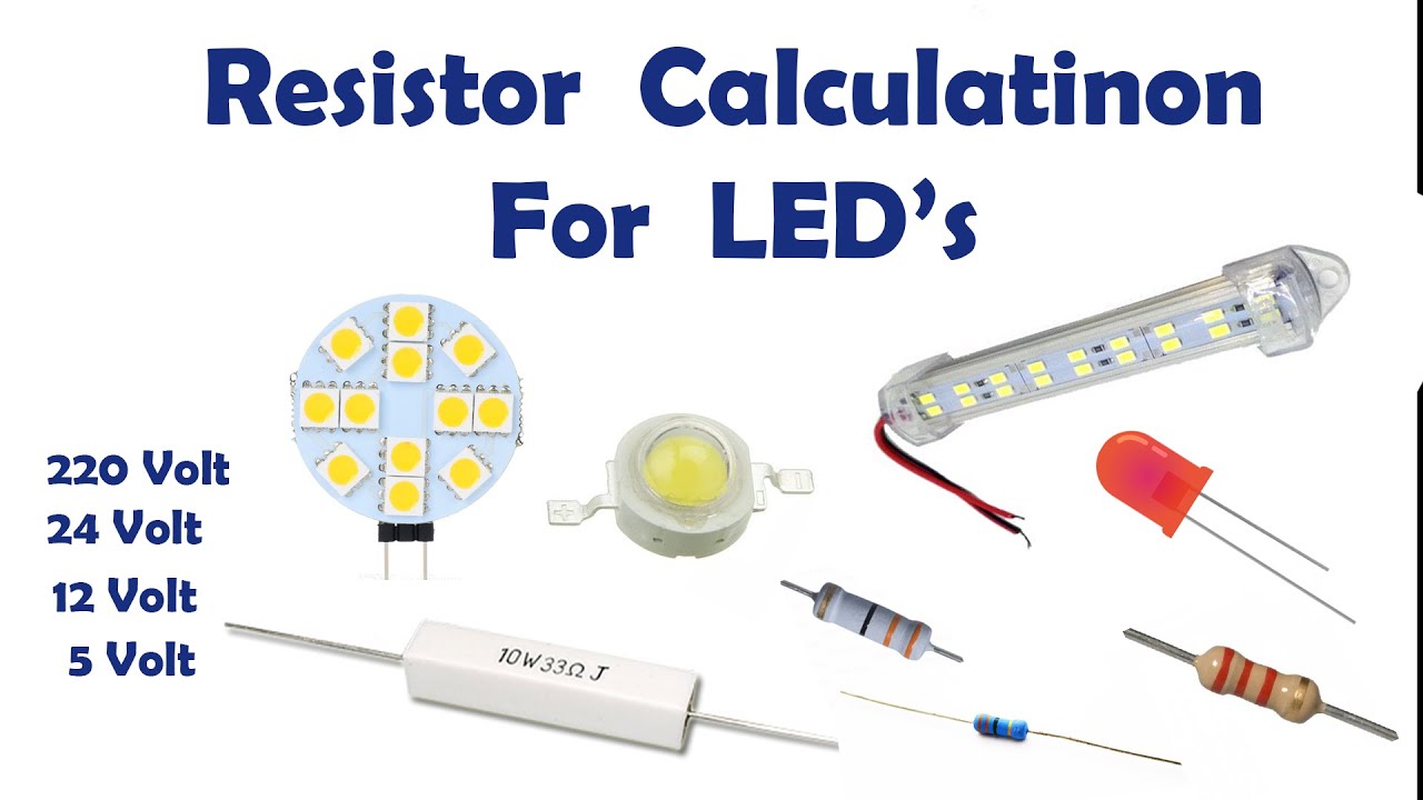 🔴 How to Calculate Series Resistance value for LED - Resistor Selection for LED.