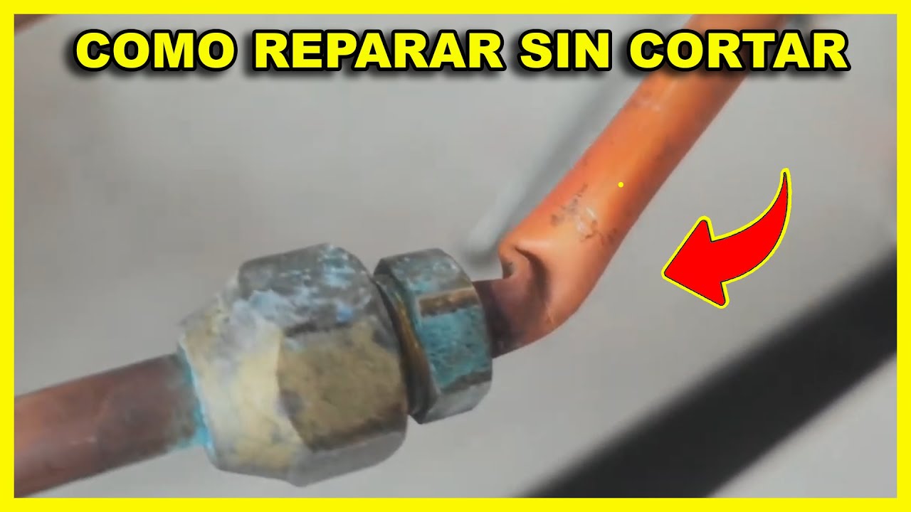 Como reparar tuberia doblada sin cortarla aire acondicionado