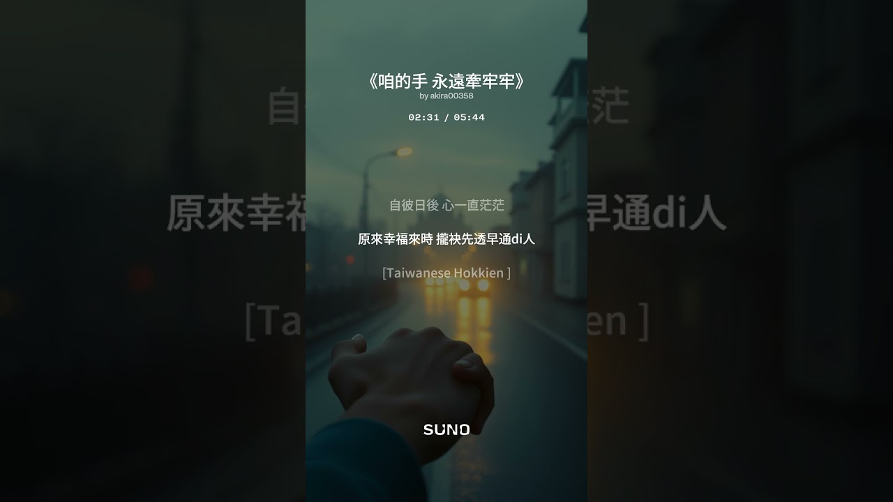 原創台語新歌《咱的手永遠牽牢牢》