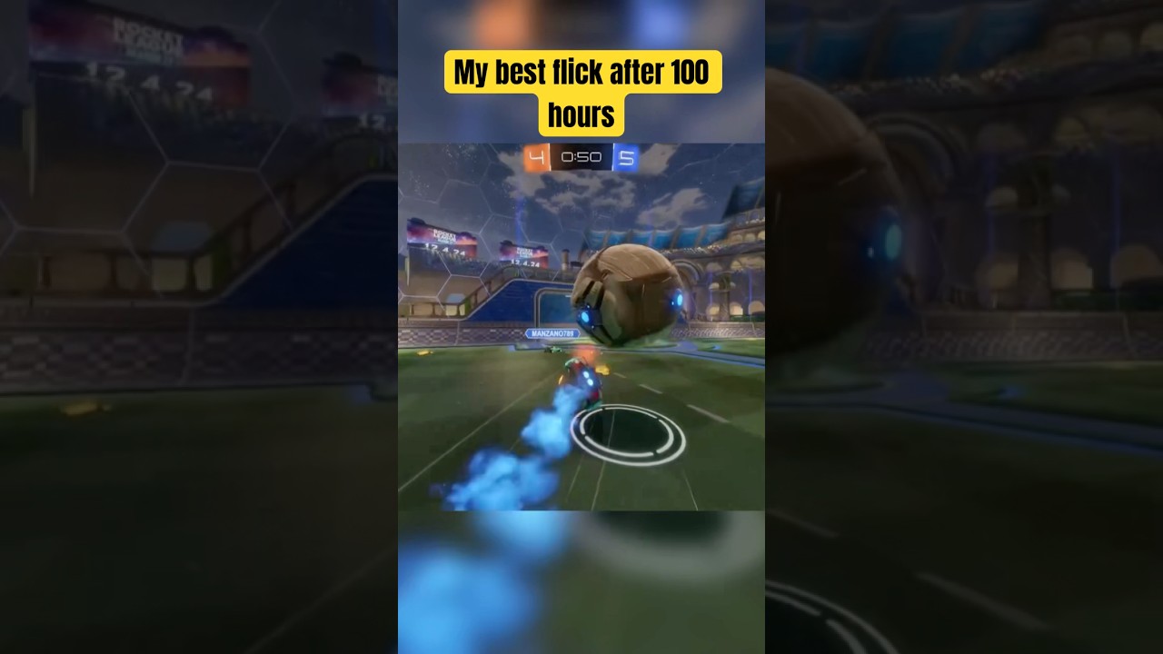 What a FLICK though! 🚙⚽️ #rocketleague #rocketleagueclips #gaming #viralshorts