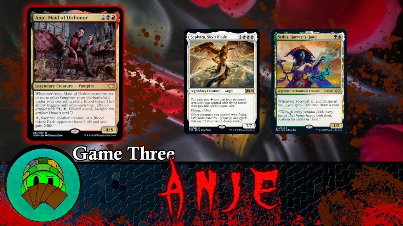 Anje Maid of Dishonor versus Sephara and Sythis | Casual Commander Gameplay