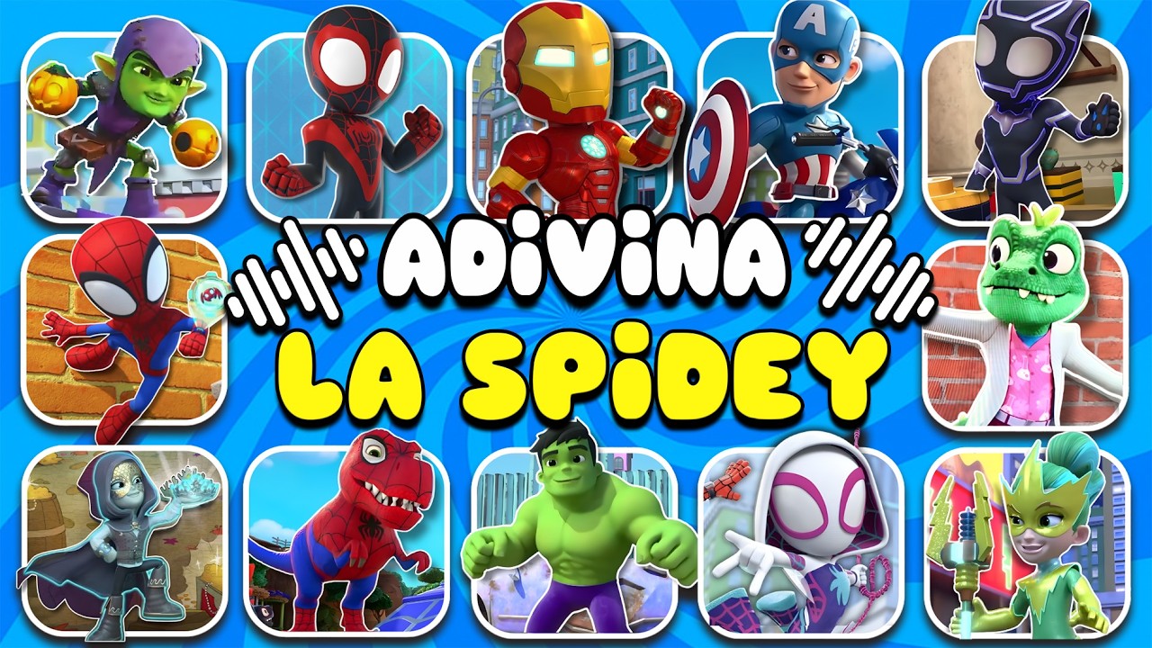 ADIVINA A SPIDEY Y SUS SORPRENDENTES AMIGOS 🕷️🔥¡Adivina la Voz! 🎶 Spidey 🔴 Gwen 🎀