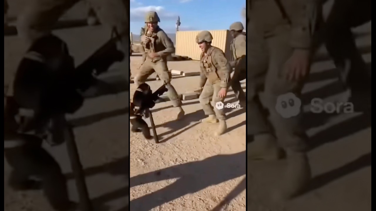 When training gets out of control - the monkey decides who's in charge! #monkey #funny  #army
