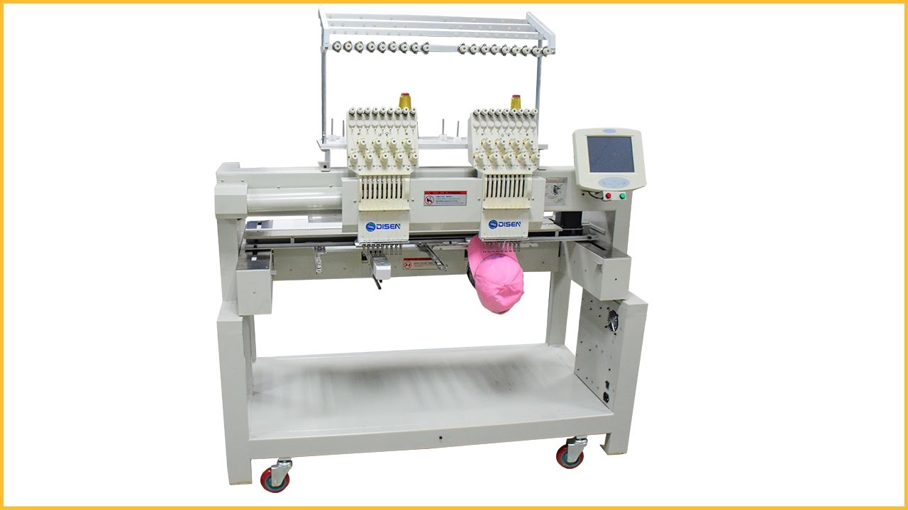 2 head embroidery machine computerized embroidery machine cap embroidery machine
