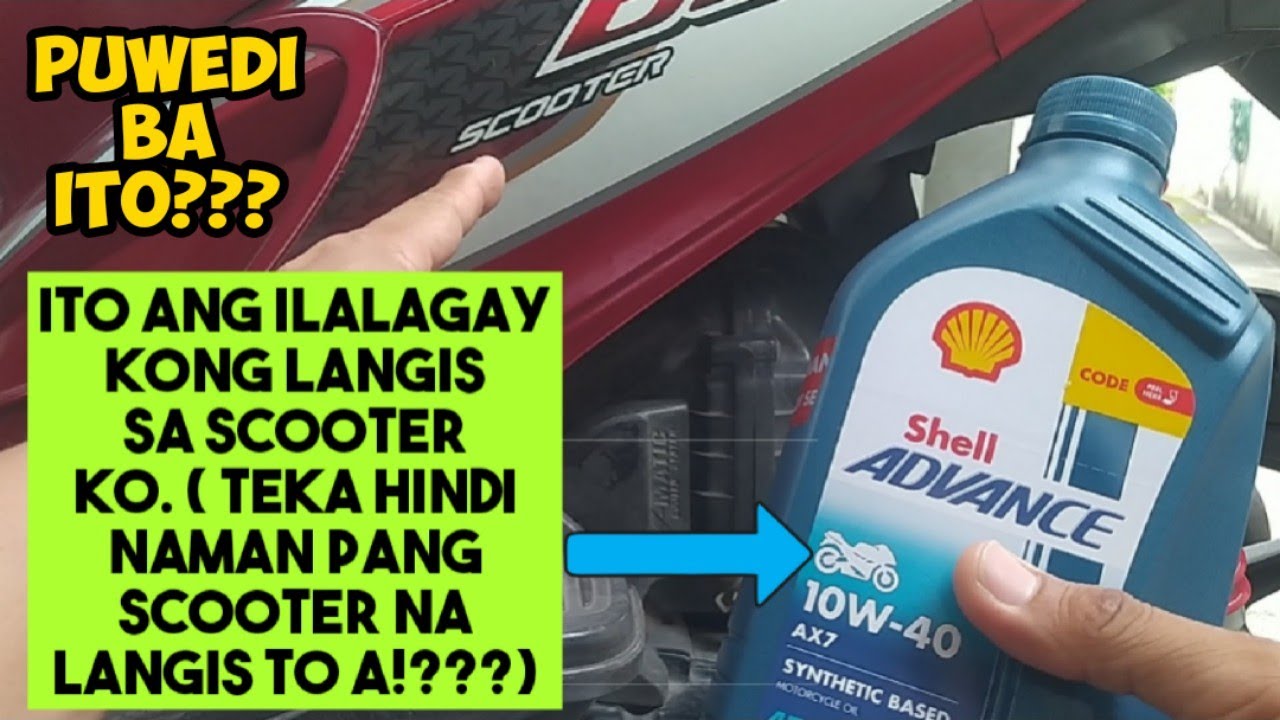 Puwedi bang mag lagay ng hindi pang scooter na langis sa scooter na motor