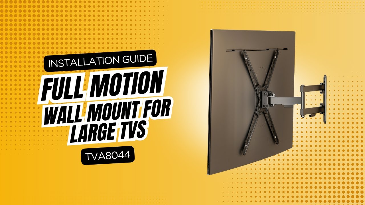 How to Install the TVA8044 Full Motion Wall Mount for Large TVs 📺 | CondoMounts