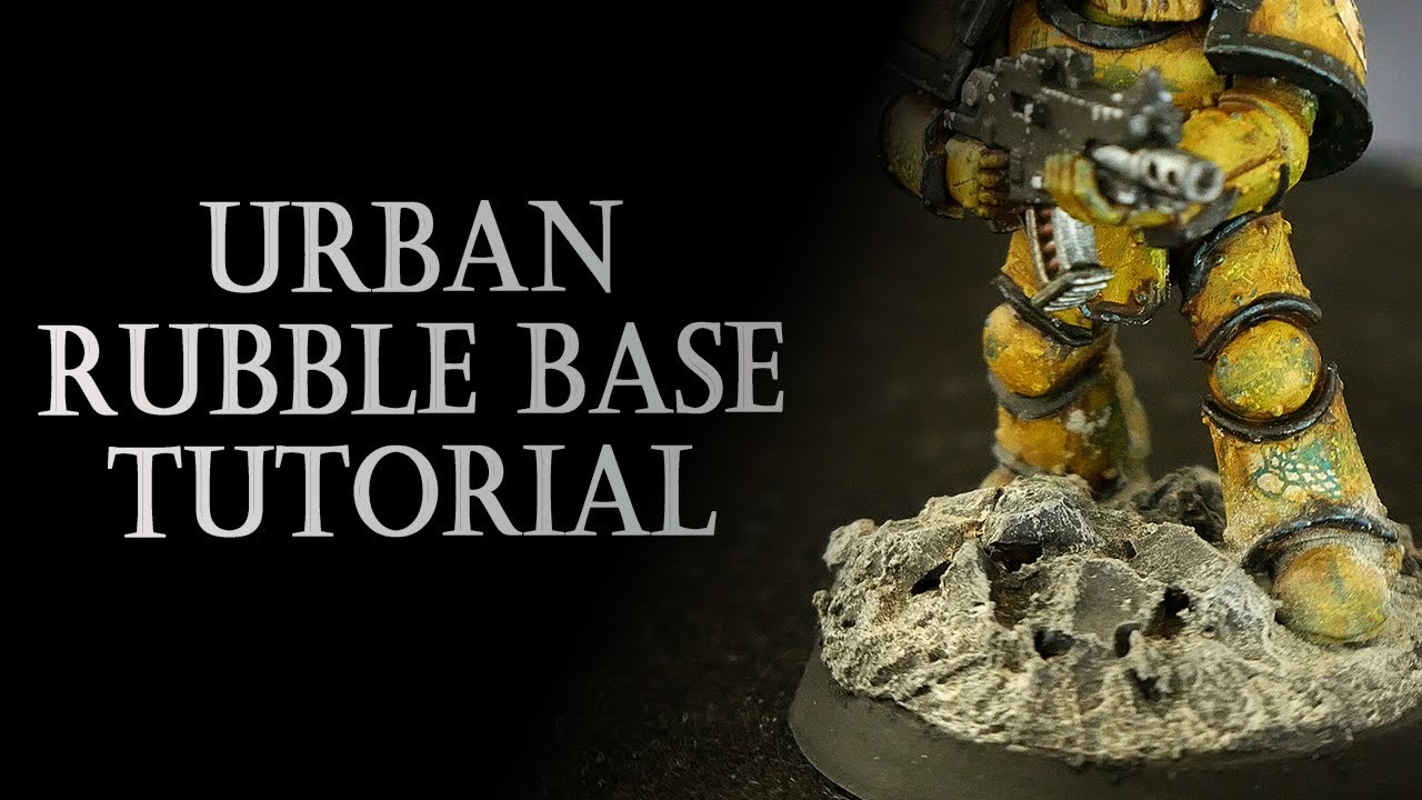 How to make urban rubble bases for Warhammer 40k