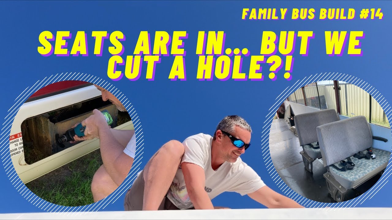 We Cut a GIANT Hole in Our Bus… But It Worked?! 😱 EP14 | Family Mitsubishi Rosa Bus Conversion 