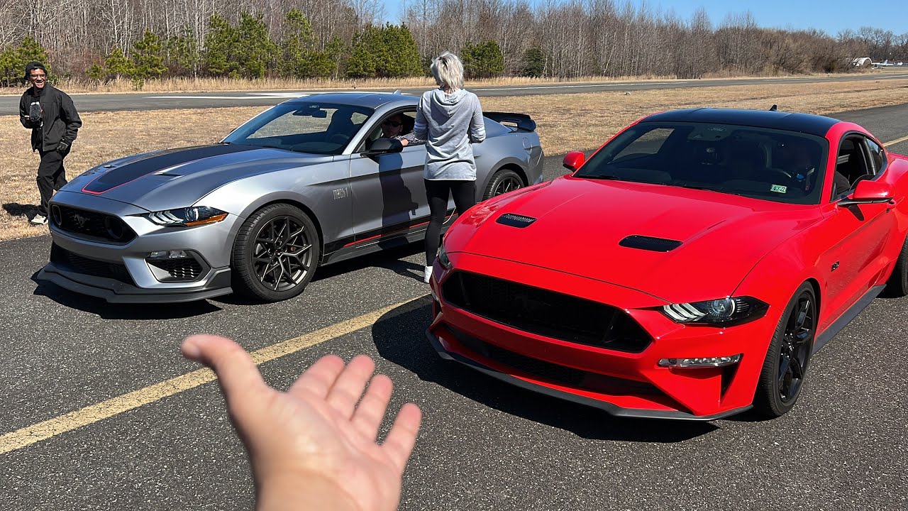 2021 MACH-1 vs Mustang GT 10r80 in Dig RACE! *Both STOCK
