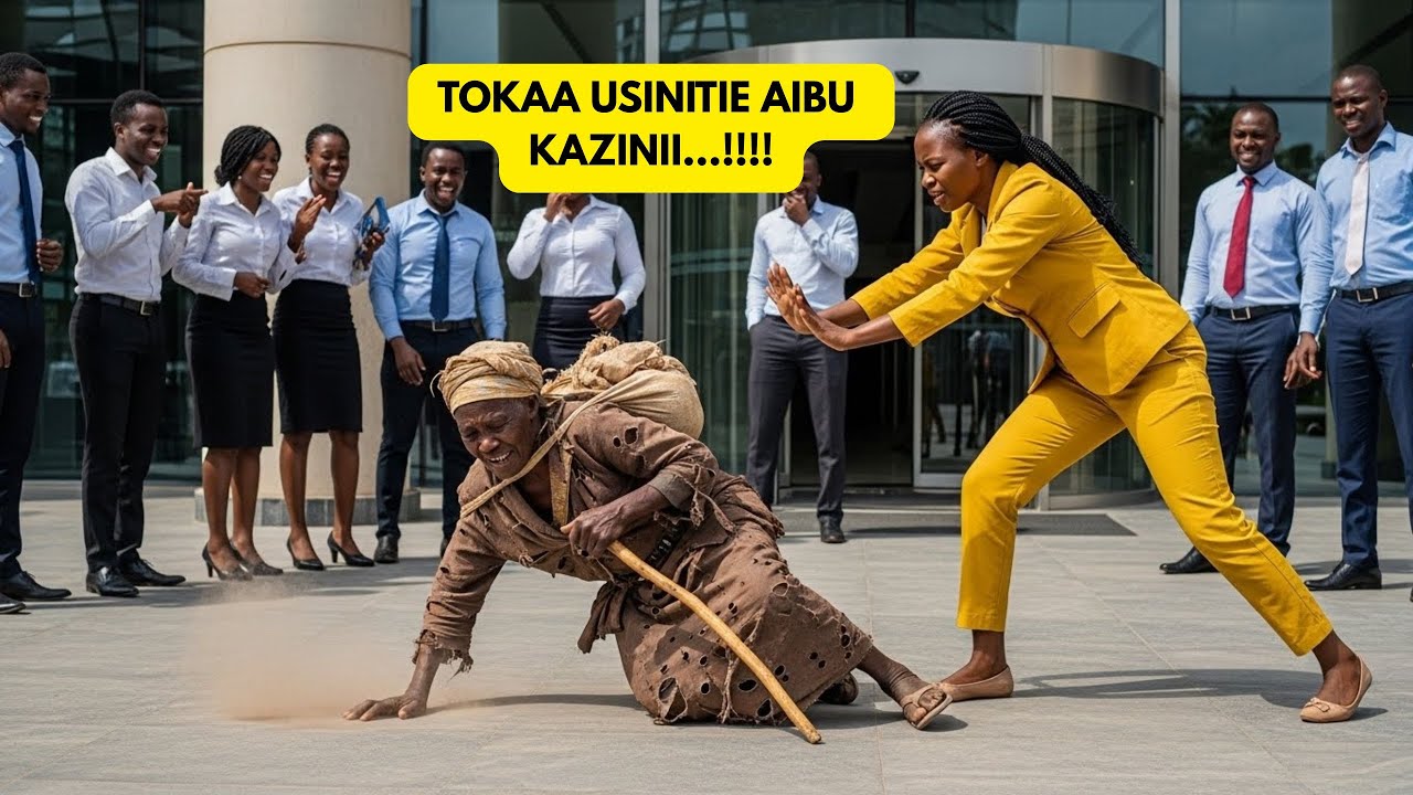 Alimfukuza  Mama Yake Masikini Mbele Ya Wafanyakazi Ili Asionekane Anatokea Familia Ya Kimasikini...