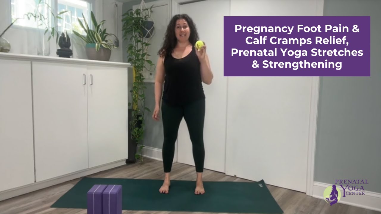 Pregnancy Foot Pain & Calf Cramps Relief | Prenatal Yoga Stretches & Strengthening