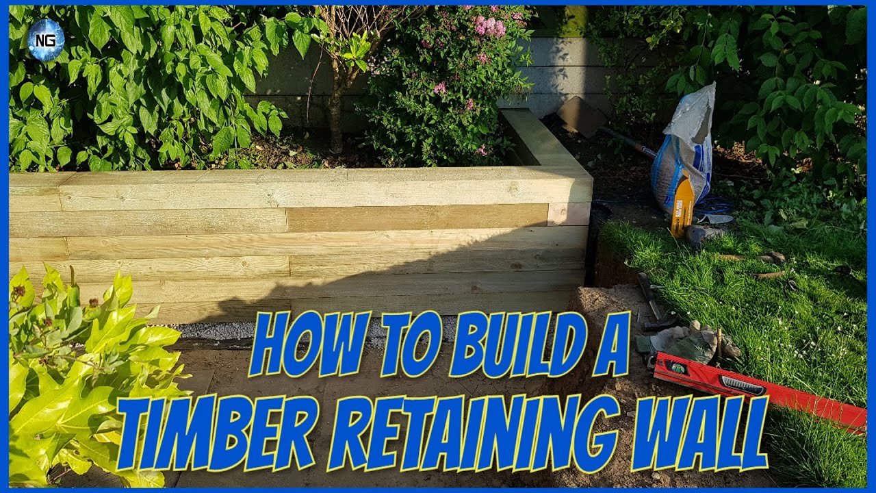 How to Build a Sleeper Retaining Wall- Part 1