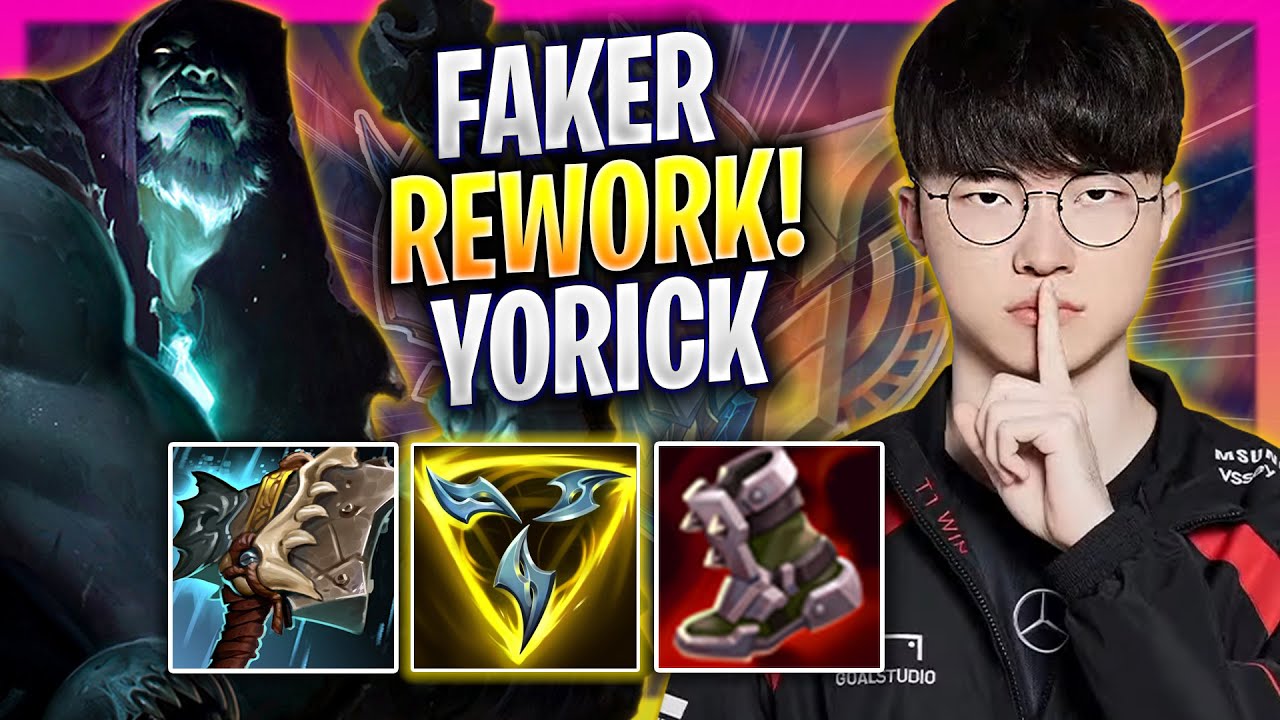 FAKER TRIES YORICK WITH NEW REWORK!😱 - T1 Faker Plays Yorick TOP vs Jayce! | Season 2025