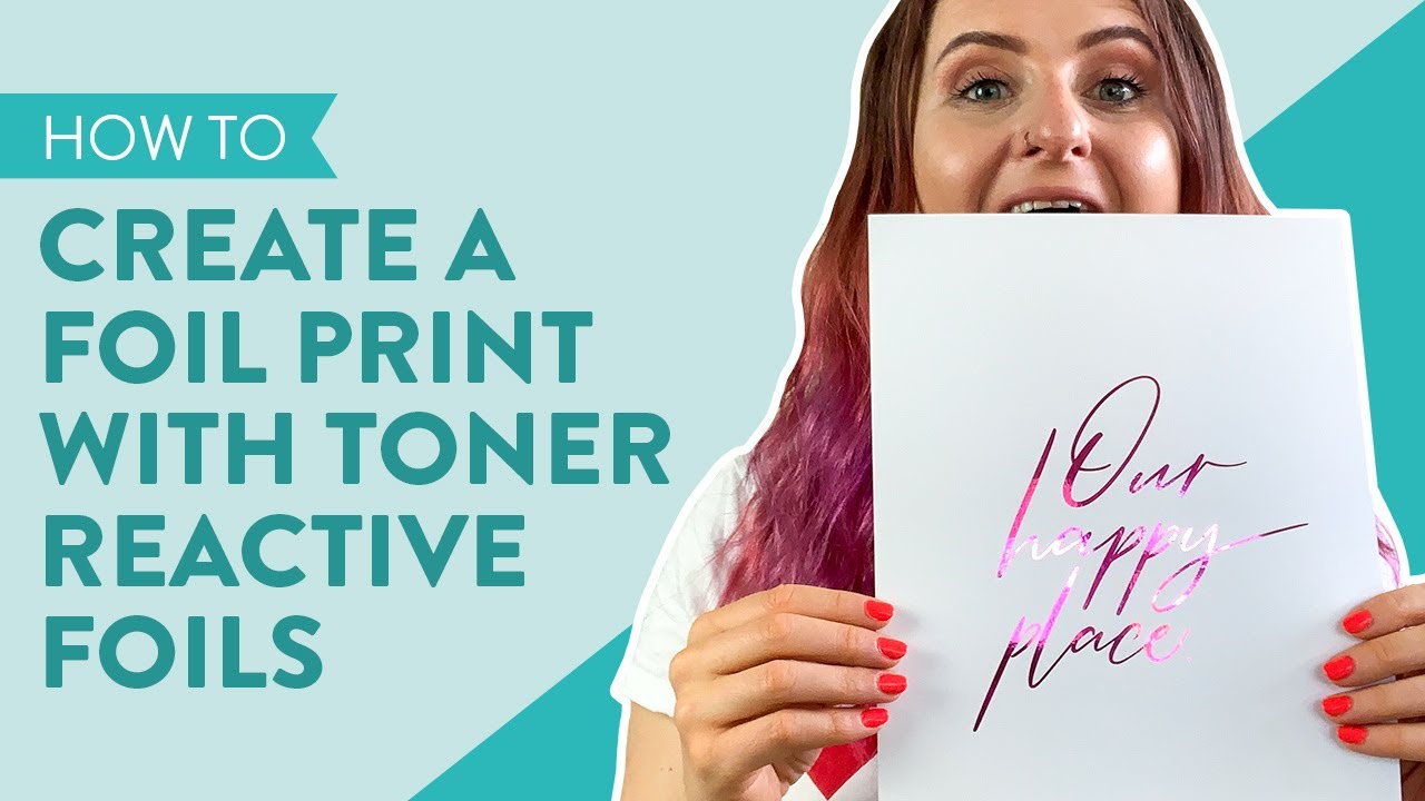 Как создать настоящую фольгированную печать с помощью TONER REACTIVE FOIL | Хайди Свэпп Минк