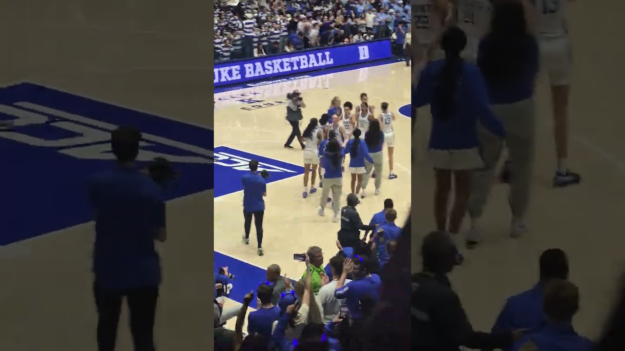 End of Ladies Blue Devils vs UNC 2026, Senior Day game..