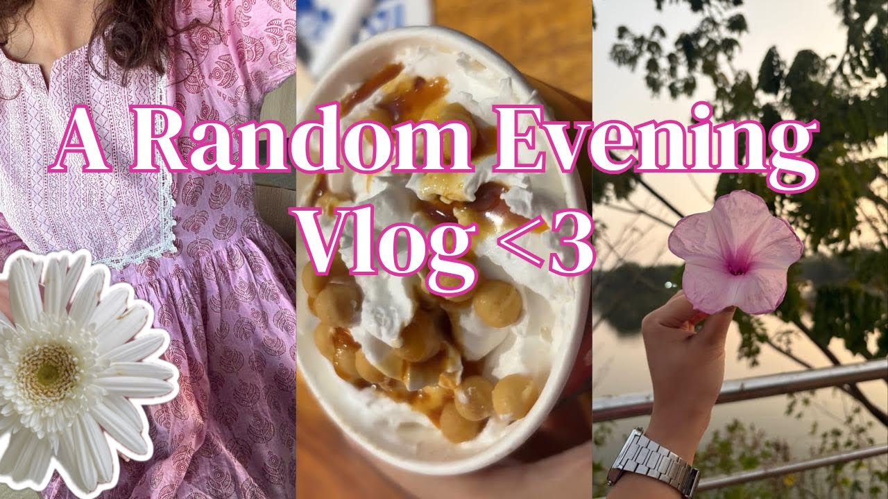 A Random Evening Vlog ✨🌸 | Pizza + Walk + Coffee kinda day 🍕🤍☕️