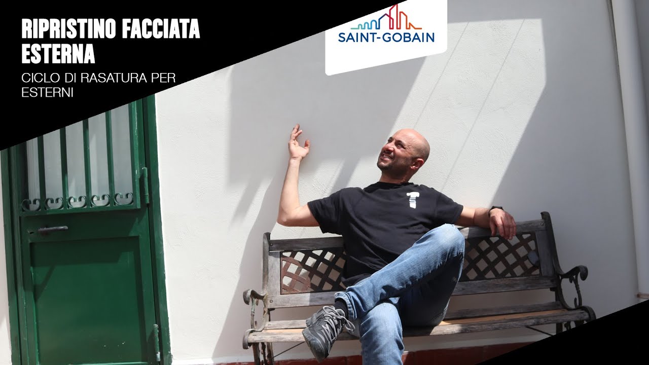 Ripristino facciata con ciclo di rasatura e decorazione per esterni