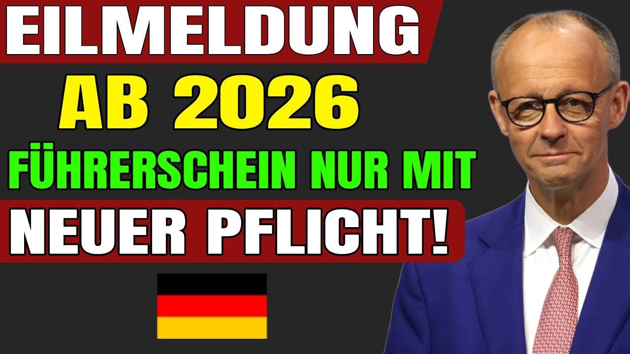 Gro&szlig;e &Auml;nderung | F&uuml;hrerschein 2026 Gesetz | Neue Pflicht f&uuml;r alle &uuml;ber 32!