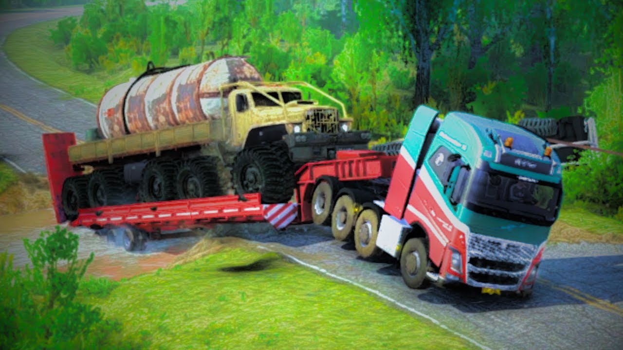 Cross On Water Rocket Different Loads - Spintires Mudrunner