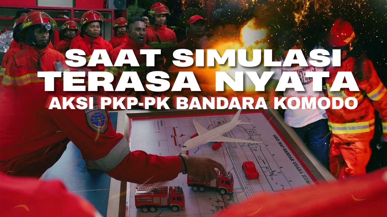 Saat Simulasi Terasa Nyata: Aksi PKP-PK Bandara Komodo !!