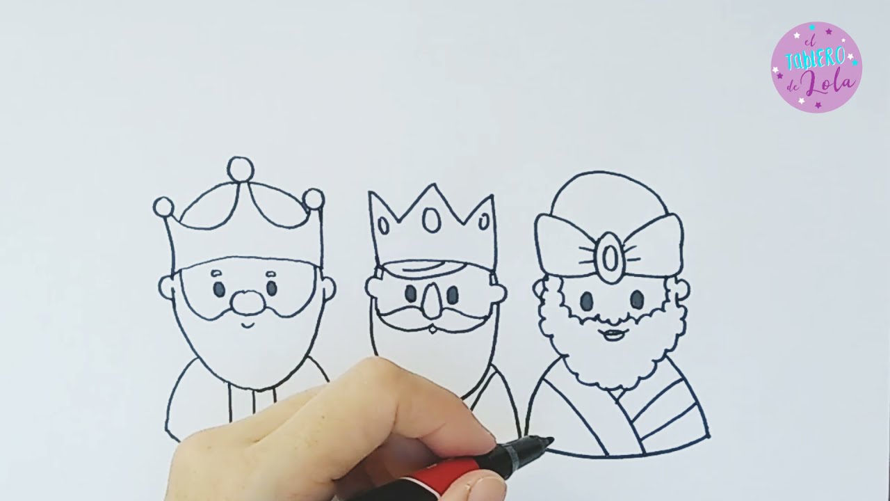 👑👑👑 CÓMO DIBUJAR A LOS REYES MAGOS paso a paso / #aprendiendoadibujarcomodibujaralosreyesmagos 