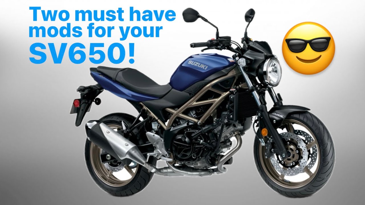 Discover these two essential modifications for your Suzuki SV650!