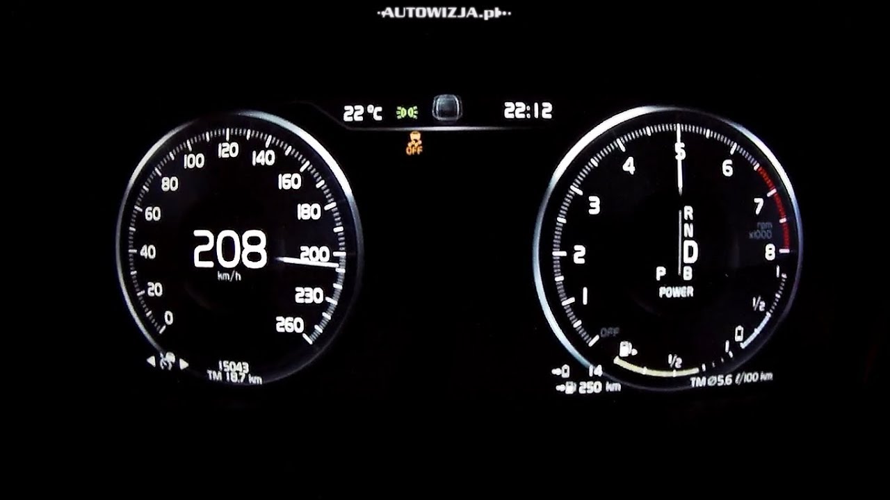 Volvo XC60 T8 acceleration 0-100 km/h, 0-200 km/h, 0-400 m, racelogic