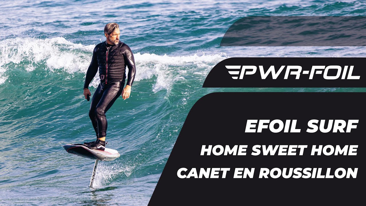 Session EFOIL surf à Canet-en-Roussillon en PWR-Foil
